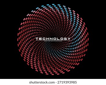 Fondo de diseño de póster de música. Electro Sound Cover Plantilla con Formas de línea geométrica circular de gradiente abstracto dinámico para serigrafía de camisetas, tecnología, digital, fiesta, festival y club.