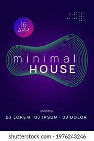Music poster. Dynamic gradient shape and line. Futuristic show brochure layout. Neon music poster. Electro dance dj. Electronic sound fest. Club event flyer. Techno trance party.