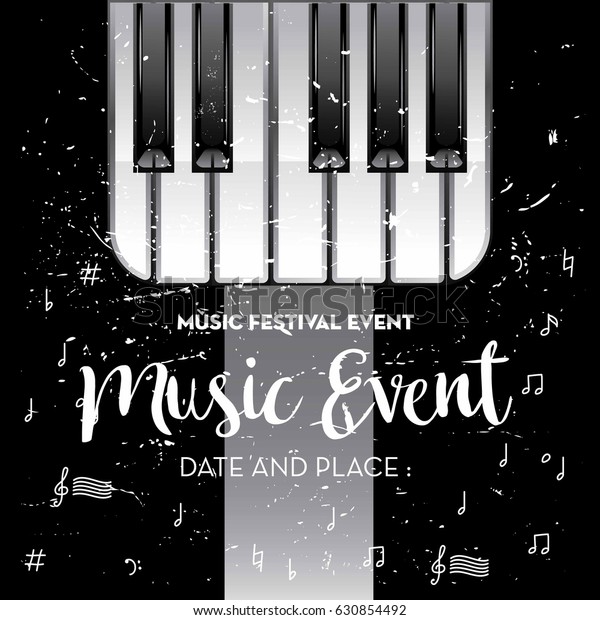 Music Poster Event Festival Event Banner Stock Vector (Royalty Free ...