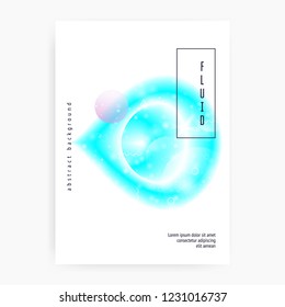 Music poster. Fluid holographic gradient shape and line. Wavy magazine design for techno show. Electronic sound. Night lifestyle dance holiday. Music poster and flyer for summer fest.