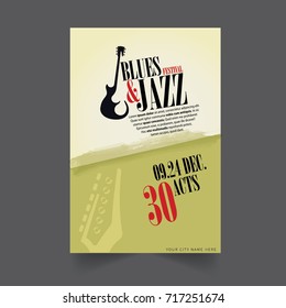 Music poster and flyer design template