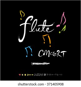 Music poster / Hand drawn music illustration - vector