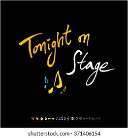 Music poster / Hand drawn music illustration - vector