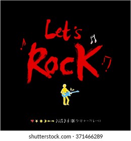 Music poster / Hand drawn music illustration - vector
