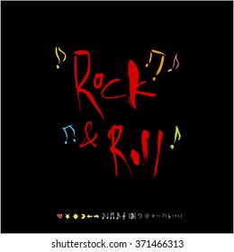 Music poster / Hand drawn music illustration - vector