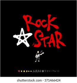 Music poster / Hand drawn music illustration - vector
