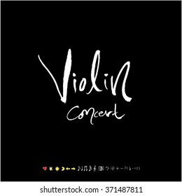 Music poster / Hand drawn music illustration - vector