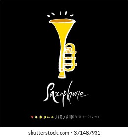 Music poster / Hand drawn music illustration - vector