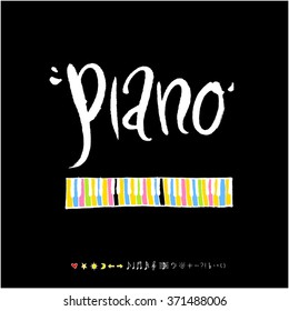 Music poster / Hand drawn music illustration - vector