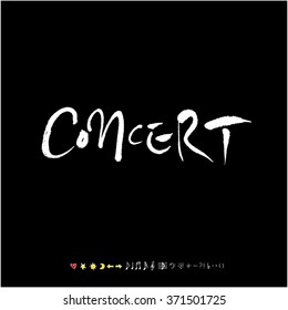 Music poster / Hand drawn music illustration - vector