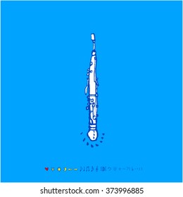 Music poster / Hand drawn music illustration - vector