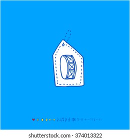 Music poster / Hand drawn music illustration - vector