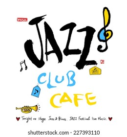 Music poster - hand drawn in vector / Music Background