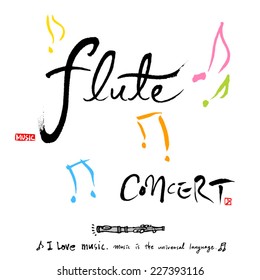 Music poster - hand drawn in vector / Music Background
