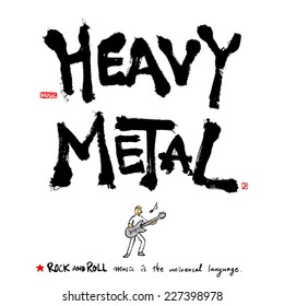 Music poster - hand drawn in vector / Music Background
