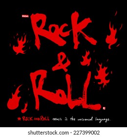 Music poster - hand drawn in vector / Music Background