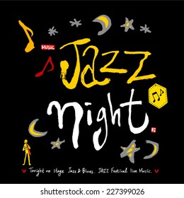 Music poster - hand drawn in vector / Music Background