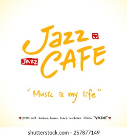 Music poster - hand drawn in vector / Music Background