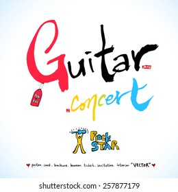 Music poster - hand drawn in vector / Music Background