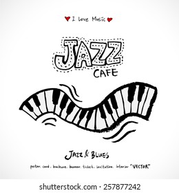 Music poster - hand drawn in vector / Music Background