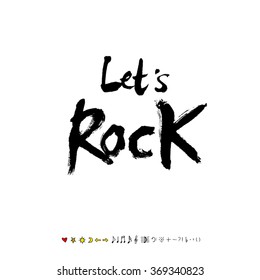 Music poster illustration & calligraphy - vector