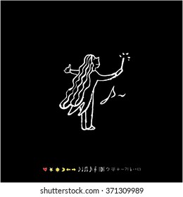 Music poster illustration / Hand drawn illustration - vector