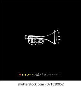 Music poster illustration / Hand drawn illustration - vector