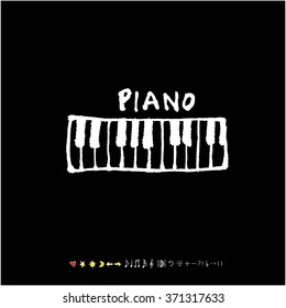 Music poster illustration / Hand drawn illustration - vector