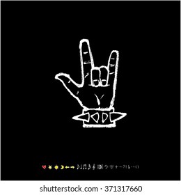 Music poster illustration / Hand drawn illustration - vector