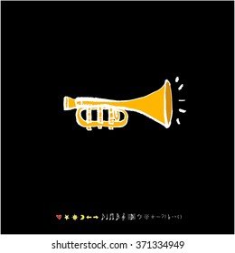Music poster illustration / Hand drawn illustration - vector