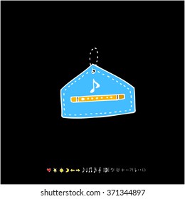 Music poster illustration / Hand drawn illustration - vector