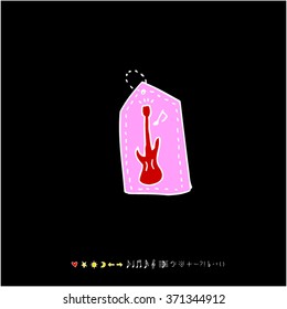 Music poster illustration / Hand drawn illustration - vector