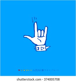 Music poster illustration / Hand drawn illustration - vector