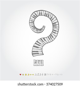 Music poster illustration / Hand drawn illustration - vector