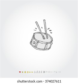 Music poster illustration / Hand drawn illustration - vector