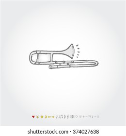 Music poster illustration / Hand drawn illustration - vector