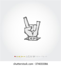 Music poster illustration / Hand drawn illustration - vector