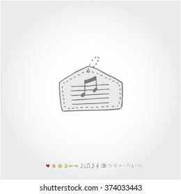 Music poster illustration / Hand drawn illustration - vector