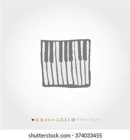 Music poster illustration / Hand drawn illustration - vector