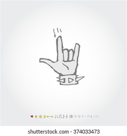 Music poster illustration / Hand drawn illustration - vector