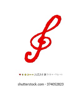 Music poster illustration / Hand drawn illustration - vector