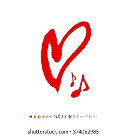 Music poster illustration / Hand drawn illustration - vector
