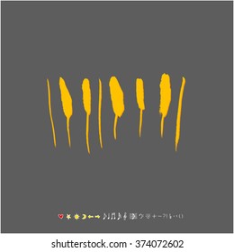 Music poster illustration / Hand drawn illustration - vector