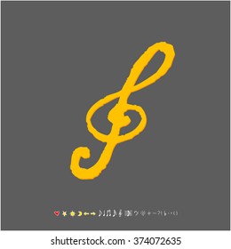 Music poster illustration / Hand drawn illustration - vector