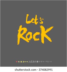 Music poster illustration / Hand drawn illustration - vector