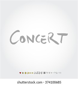 Music poster illustration / Hand drawn illustration - vector