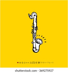 Music poster illustration - vector
