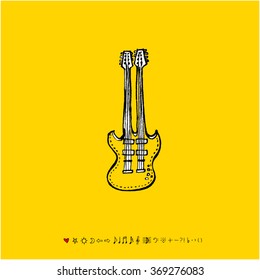 Music poster illustration - vector