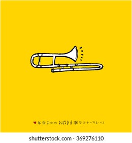 Music poster illustration - vector