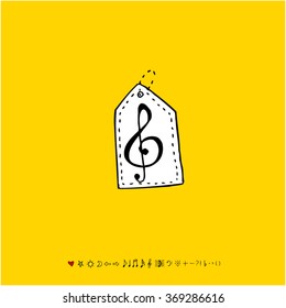 Music poster illustration - vector